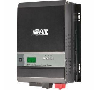 Tripp Lite 3000W 24VDC 230V Sine Wave Solar Inverter/Charger - 60A MPPT Solar Charge Controller, C19 Outlet, Wired Remote, Hardwire Input/Output