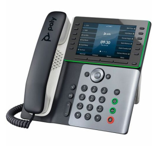 Poly Edge E550 IP Phone - Corded - Corded - NFC, Wi-Fi, Bluetooth - Desktop