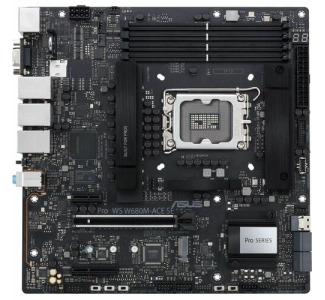 Asus PRO WS W680M-ACE SE Desktop Motherboard - Intel W680 Chipset - Socket LGA-1700 - Intel Optane Memory Ready - Micro ATX