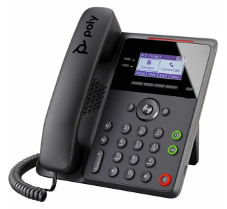 Poly Edge B10 IP Phone - Corded - Corded - Wall Mountable, Desktop - Black