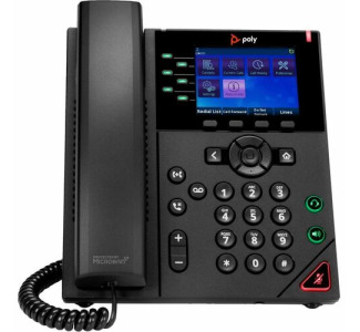 Poly OBI VVX 350 IP Phone - Corded - Corded - Desktop, Wall Mountable - Black - TAA Compliant