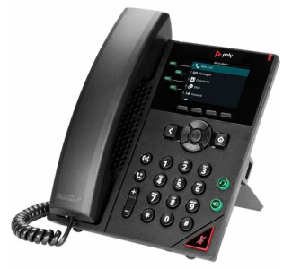 Poly VVX 250 IP Phone - Corded - Corded - Desktop, Wall Mountable - Black