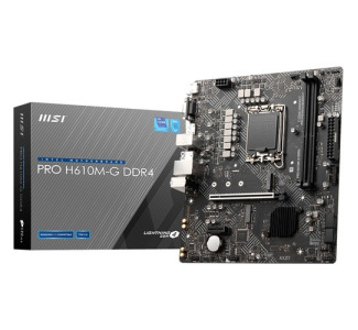 MSI H610M-G DDR4 Gaming Desktop Motherboard - Intel H610 Chipset - Socket LGA-1700