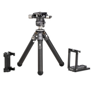 Benro TablePod Pro Kit Carbon Fiber Tripod and Ball Head with ArcaSmart 70mm Smartphone Adapter Plate