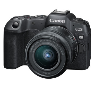 Canon EOS R8 Mirrorless Camera with RF 24-50mm f/4.5-6.3 IS STM Lens