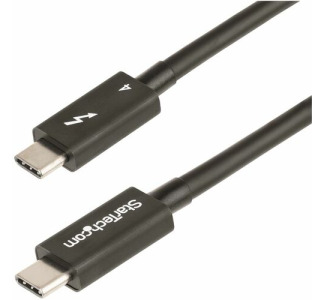 StarTech.com 3ft (1m) Thunderbolt 4 Cable, 40Gbps, 100W PD, 4K/8K Video, Intel-Certified, Compatible w/Thunderbolt 3/USB 3.2/DisplayPort