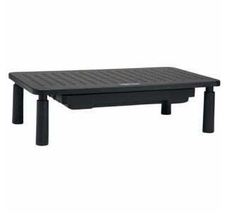 Tripp Lite Monitor Riser for Desk, 15 x 9 in. - Height Adjustable, Storage Drawer, Metal