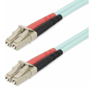 StarTech.com 25m (82ft) LC/UPC to LC/UPC OM4 Multimode Fiber Optic Cable, 50/125µm LOMMF/VCSEL Zipcord Fiber, 100G, LSZH Fiber Patch Cord