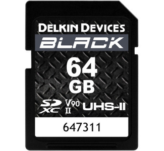 Delkin 64GB Black UHS-II Rugged SD Card