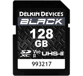 Delkin 128GB Black UHS-II Rugged SD Card