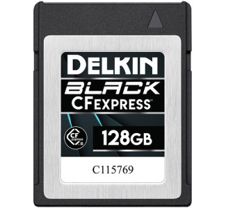 Delkin 128gb Black CFexpress Type-B Memory Card DCFXBLK128