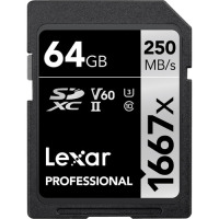 Lexar 4889 1667x SDHC/SDXC UHS-II 64GB Memory Card LSD64GCBNA1667