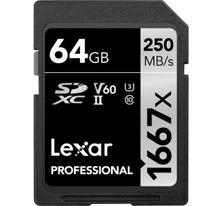 Lexar 4889 1667x SDHC/SDXC UHS-II 64GB Memory Card 