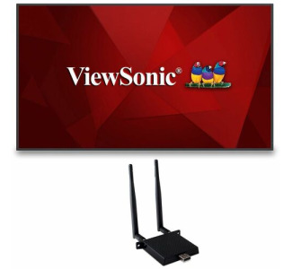 ViewSonic Commercial Display CDE9830-W1 - 4K, 24/7 Operation, Integrated Software and WiFi Adapter - 500 cd/m2 - 98
