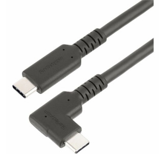 StarTech.com 6ft (2m) Rugged Right Angle USB-C Cable, USB 3.2 Gen 1 (5 Gbps), USB C to C Data Transfer Cable, 100W PD, 4K 60Hz, 90 Degree USB-C Cable