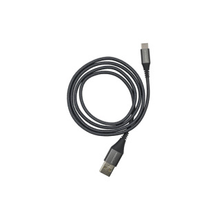 USB-C to USB-A Braided Cable 1m - grey