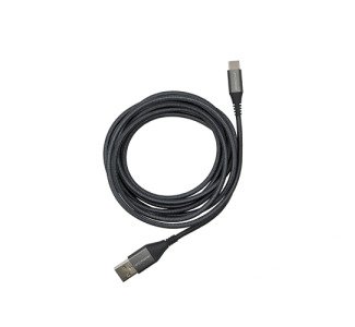 USB-C to USB-A Braided Cable 2m - grey