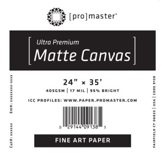 Ultra Premium Matte Canvas 24in. x 35ft. Roll