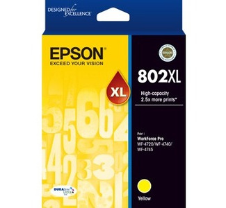 Epson DURABrite Ultra 802XL Original High Yield Inkjet Ink Cartridge - Yellow - 1 Pack