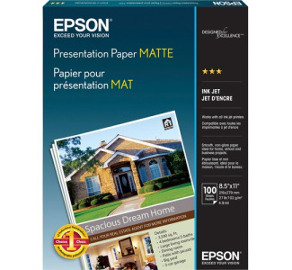 Epson Matte Inkjet Presentation Paper - White