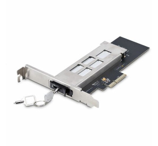 StarTech.com M.2 NVMe SSD to PCIe x4 Removable Mobile Rack for PCI Express Expansion Slot, Tool-less Installation, PCIe Hot-Swap Drive Bay