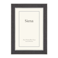 Tizo Design Black Shagreen Siena 5x7 Silverplate Frame