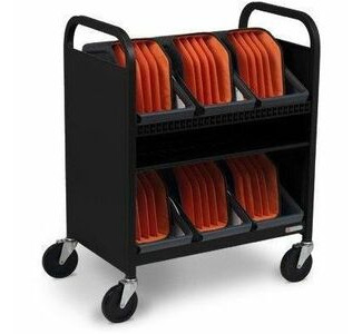 Bretford CUBE Transport Cart with Caddies - TVCT30CAD