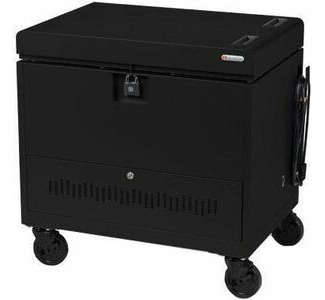 Bretford CUBE Toploader Cart with Caddies Pre-Wired - TVTL30CADUSB