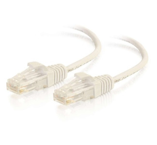 C2G 5ft Cat6 Ethernet Cable - Slim - Snagless Unshielded (UTP) - White