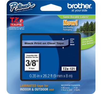 Brother P-touch TZe Laminated Tape Cartridges