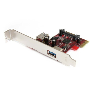 StarTech.com 2 port PCI Express SuperSpeed USB 3.0 Card with UASP Support - 5Gbps - 1 Internal 1 External