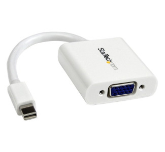 StarTech.com Mini DisplayPort to VGA Adapter, Active Mini DP to VGA Converter, 1080p Video, mDP 1.2 to VGA Monitor/Display Adapter Dongle