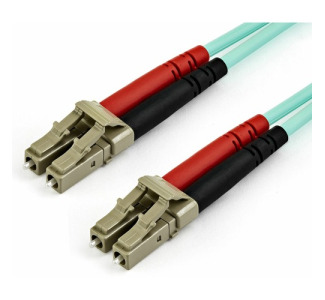 StarTech.com 10m (30ft) LC/UPC to LC/UPC OM4 Multimode Fiber Optic Cable, 50/125µm LOMMF/VCSEL Zipcord Fiber, 100G, LSZH Fiber Patch Cord