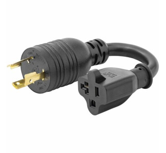 StarTech.com 6in (15cm) Heavy Duty Power Cord, NEMA L5-20P to NEMA 5-20R Plug Converter Cable, 20A 125V, 12AWG, UL Listed Components