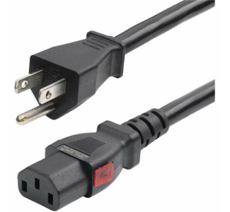 StarTech.com 12ft (3.6m) Heavy Duty Power Cord, NEMA 5-15P to Locking C13 AC Power Cable, 15A 125V, 14AWG, UL Listed Components