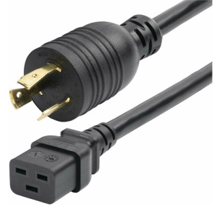 StarTech.com 6ft (1.8m) Heavy Duty Power Cord, Twist-Lock NEMA L6-20P to IEC 60320 C19, 20A 250V, 12AWG, UL Listed Components