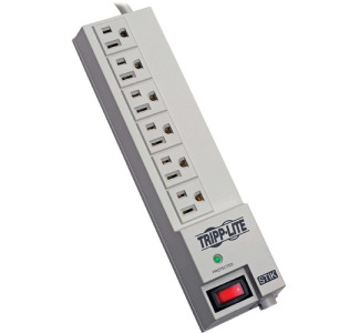 Tripp Lite by Eaton Surge Protector Power Strip 120V RT Angle 6 Outlet 6'' Cord 540 Joule