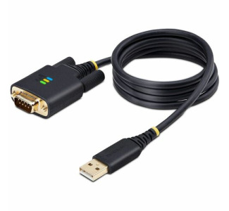 StarTech.com 3ft (1m) USB to Serial Adapter Cable, COM Retention, FTDI IC, DB9 RS232, Interchangeable DB9 Screws/Nuts, Windows/macOS/Linux