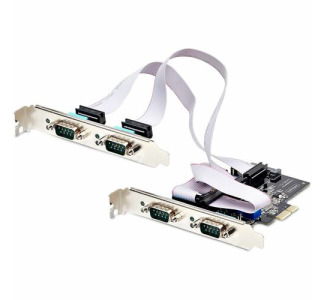 StarTech.com 4-Port Serial PCIe Card, Quad-Port RS232/RS422/RS485 Card, 16C1050 UART, ESD Protection, Windows/Linux, TAA-Compliant