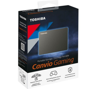 Toshiba Canvio Gaming HDTX110XK3AA 1 TB Portable Hard Drive - External - Black