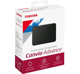 Toshiba Canvio Advance HDTCA10XR3AA 1 TB Portable Hard Drive - External - Red