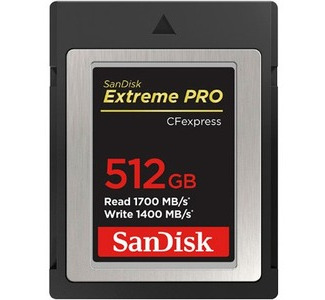 SanDisk Extreme PRO 512 GB CFexpress Card Type B - 1 Pack