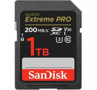 SanDisk Extreme PRO SDSDXXD-1T00-ANCIN 1 TB Class 10/UHS-I (U3) V30 SDXC - 1 Pack