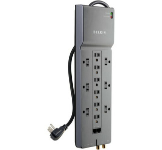 Belkin 12 Outlet Home and Office Surge Protector with 8ft Power Cord
