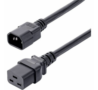StarTech.com 6ft (1.8m) Heavy Duty Power Cord, C14 to C19, 15A 250V, 14AWG, PDU Power Cord, Server Power Cable, UL Listed
