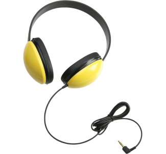 Califone 2800-YL CT Listening First Stereo Headphone - Yellow, Chew resistant