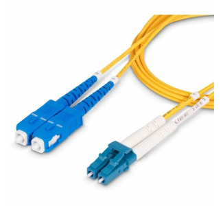 StarTech.com 7m (23ft) LC to SC (UPC) OS2 Single Mode Duplex Fiber Optic Cable, 9/125µm, 10G, LSZH Fiber Patch Cord
