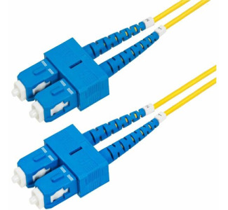 StarTech.com 3m (9.8ft) SC to SC (UPC) OS2 Single Mode Duplex Fiber Optic Cable, 9/125µm, 40G/100G, LSZH Fiber Patch Cord