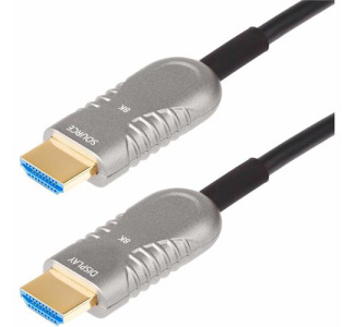 StarTech.com 100ft (30.4m) HDMI 2.1 Hybrid Active Optical Cable (AOC), CMP, Plenum Rated, 8K Ultra High Speed HDMI 2.1/2.0 Cable, 48Gbps