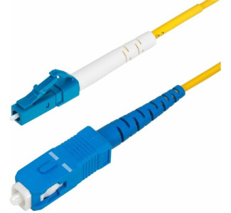 StarTech.com 1m (3.3ft) LC to SC (UPC) OS2 Single Mode Simplex Fiber Optic Cable, 9/125µm, 40G/100G, LSZH Fiber Patch Cord